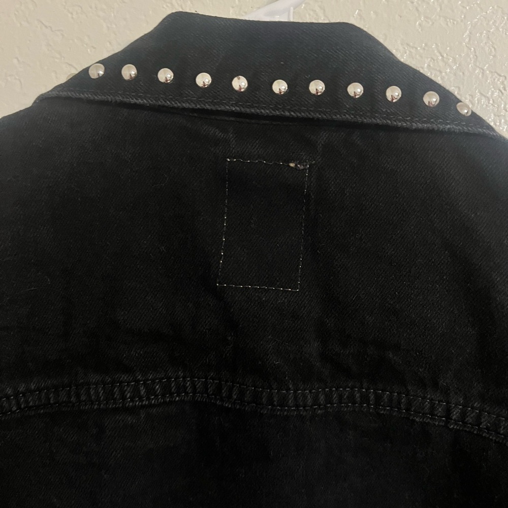 Gap Studded oversized icon Black
Denim Jacket new moto medium jean punk biker - Picture 12 of 14